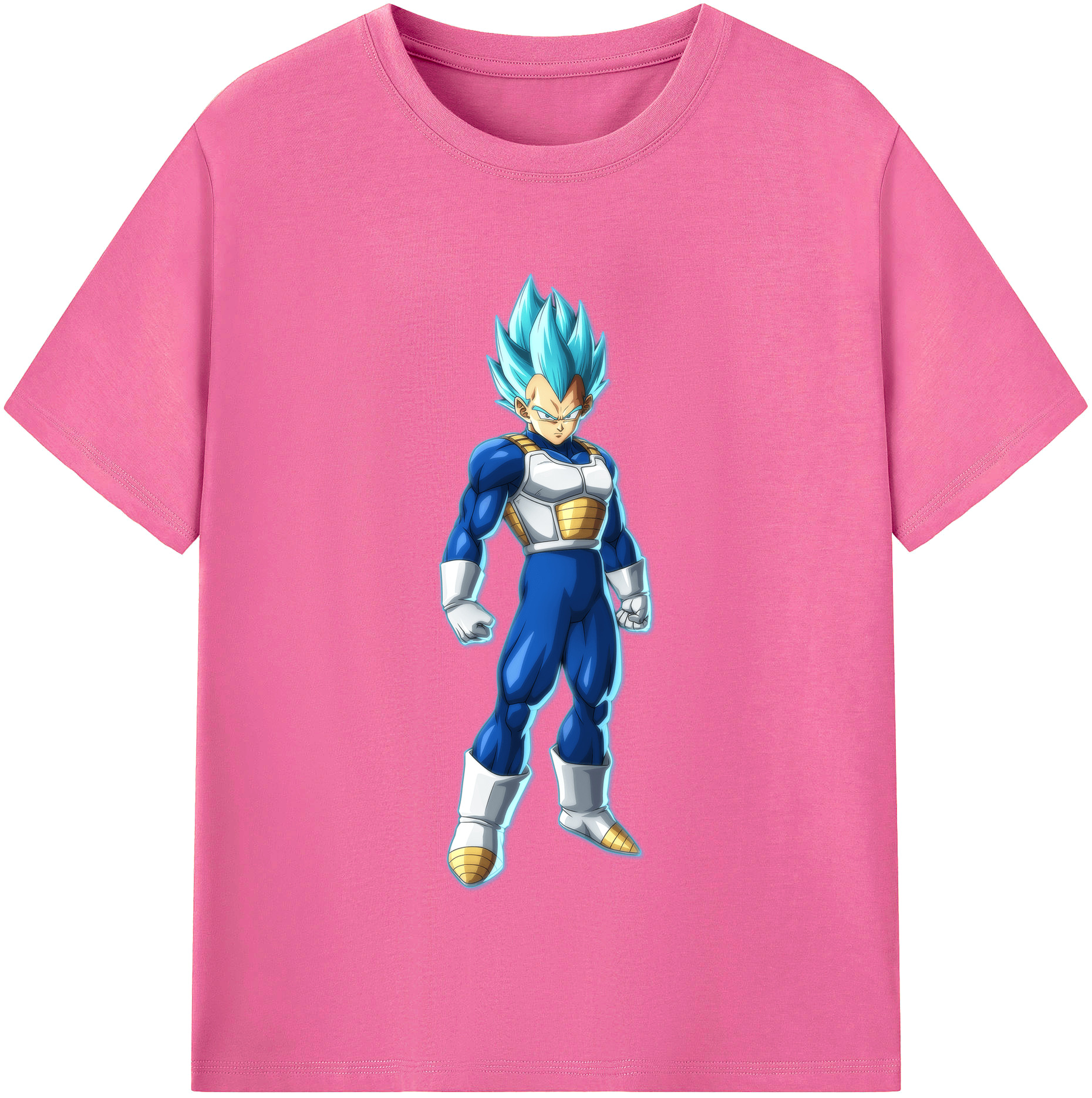 （画像用） ドラゴンボール ベジータ四世（Bejīta Yonsei）DRAGON BALL Vegeta IV レディースカジュアルプリントTシャツ（綿100％）